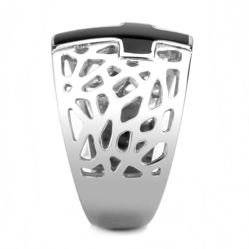 TK3720 - High polished (no plating) Stainless Steel Ring with No Stone_voghion.com