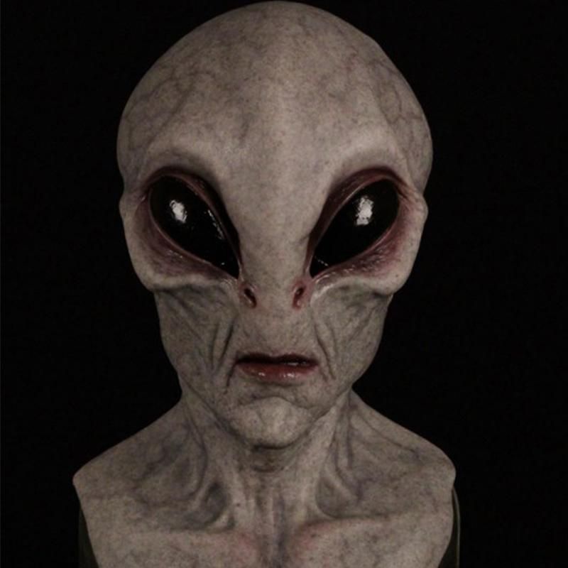 Halloween onafhankelijke station explosie buitenaards masker hoofddeksel horror masker UFO ruimte rekwisieten perifere_voghion.com