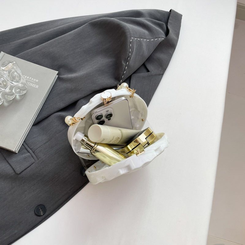 Abend-Clutch mit Blume, runde Scheibe, trendige Mode, einzelne Schulter, Umhängetasche, neue Nischen-Design-Tasche für Frauen_voghion.com