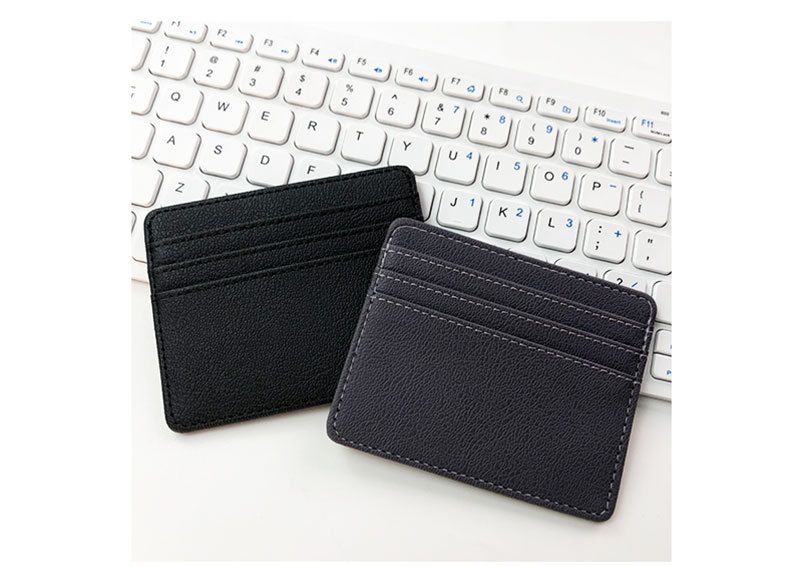 Card Holder Purse Wallets Leather Multi-card Ultra-thin Card Bag Rfid Anti-theft Degaussing Pu Card Bag Nfc Shielded Leather Card Sleeve_voghion.com