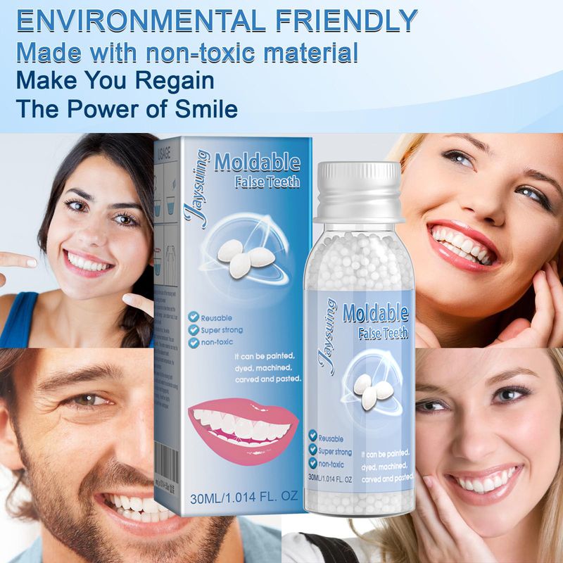 Formable film and television makeup denture modification temporary dental glue false cavity broken teeth gap filling_voghion.com