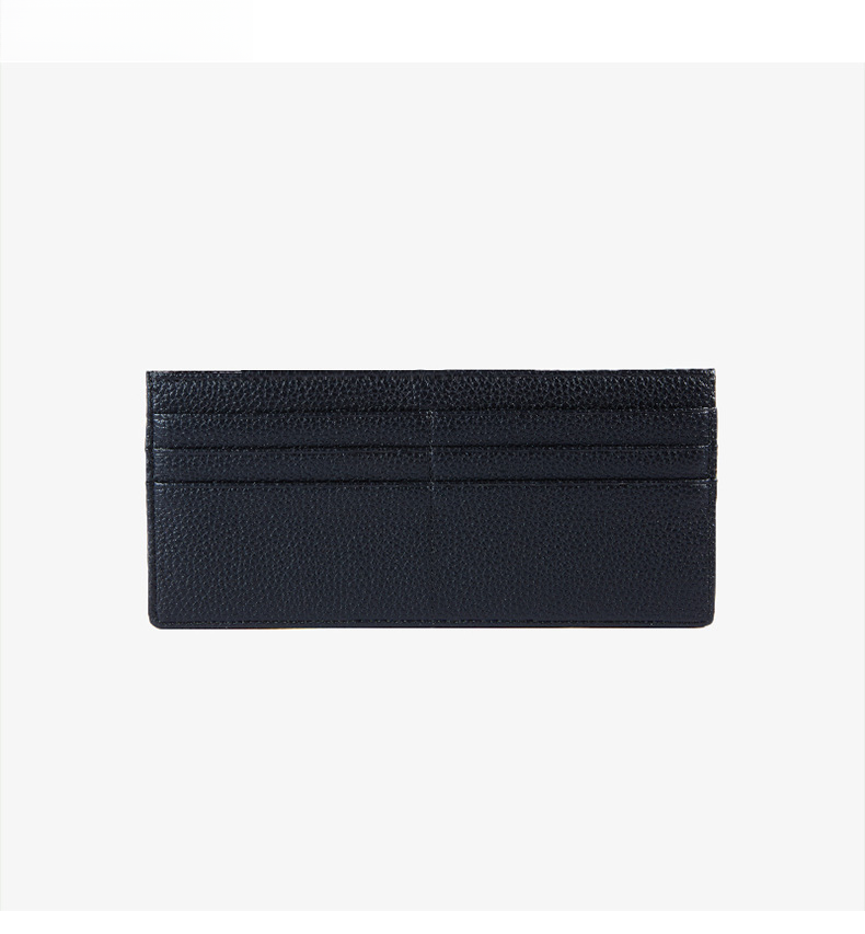 Cartera minimalista nueva con tarjetero integrado con sensación de cuero auténtico y clip para billetes con múltiples posiciones para tarjetas Cartera japonesa de moda con cremallera cero_voghion.com