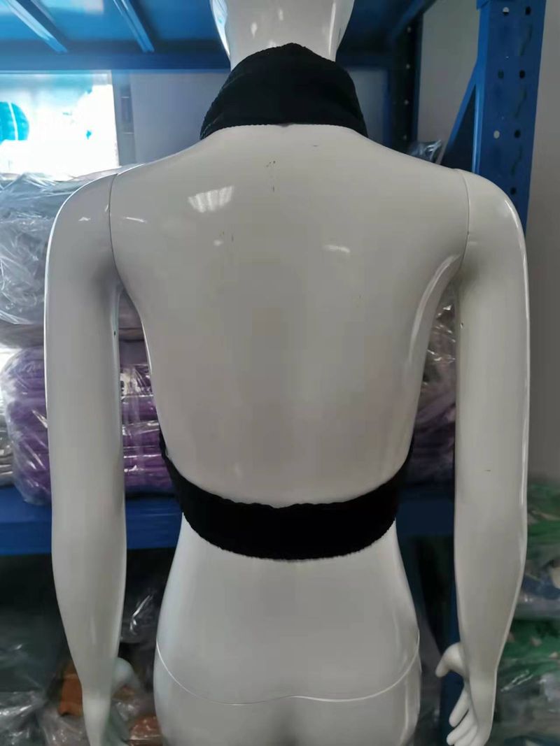 Women's turtleneck irregular sexy halter knitted small vest sweater_voghion.com