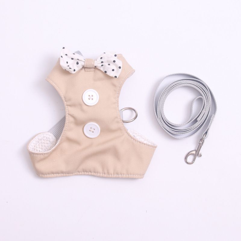 Summer Breathable Pet Supplies Gentleman Vest Cat Dog Universal Chest Harness Leash_voghion.com