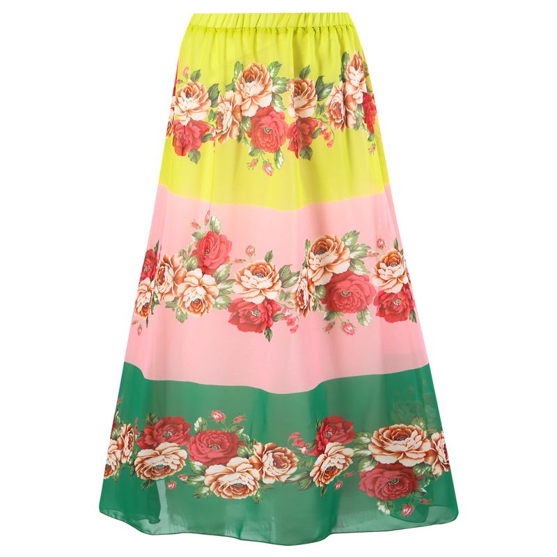 Damenbekleidung Sexy Einteiler Badeanzug Weiblich Bedruckt Zweiteiliger Chiffonrock Badeanzug Anzug_voghion.com