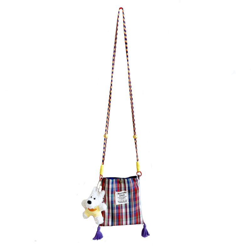 Exquisite Mini-Umhängetasche mit schottischem Karomuster und hoher Sättigung im Nischendesign zum Spazierengehen_voghion.com
