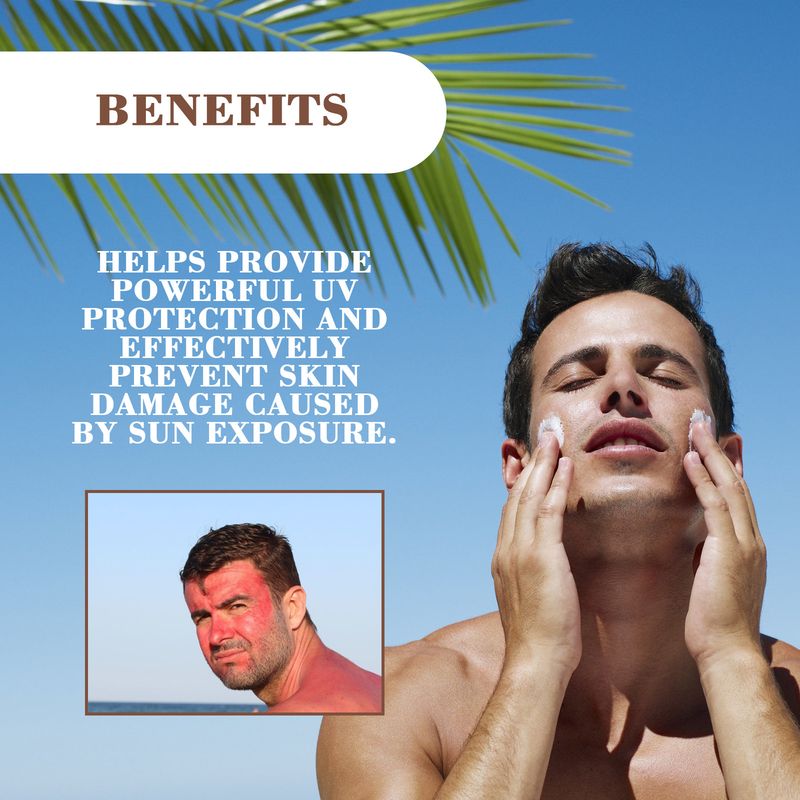 East Moon Enhanced Sunscreen For Men, Summer Outdoor Uv Protection Moisturizing Mild Refreshing Protective Cream_voghion.com