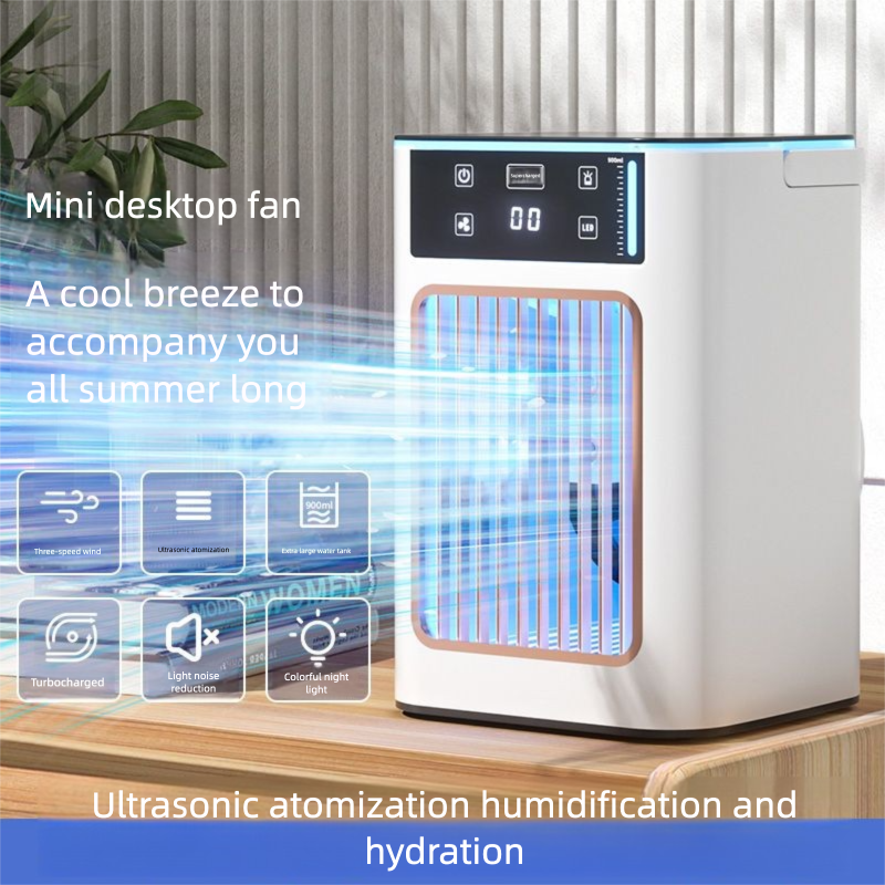 Smart Conditioning Spray Electric Fan Mobile Mini Air Conditioner Household Bedroom Small Cooling Machine_voghion.com