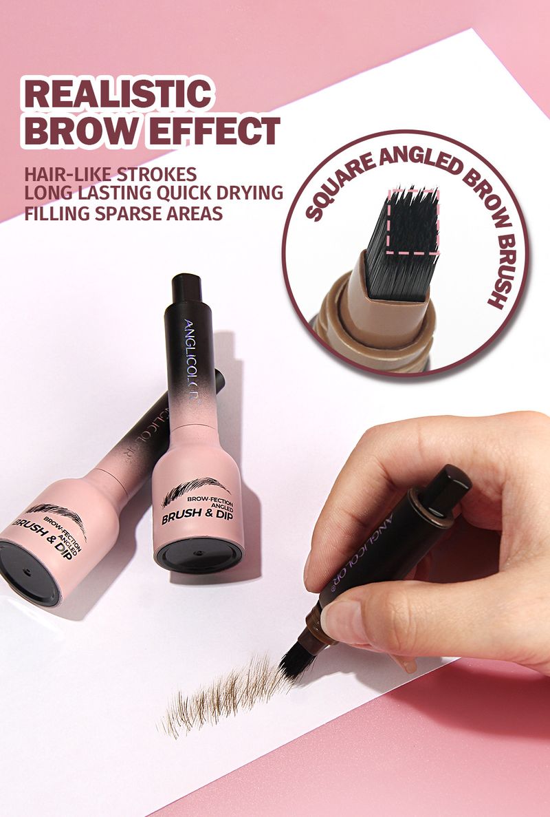Tintura de sobrancelhas Anglicolor Popular à prova d'água e não borra, renderização de cor duradoura e retenção de maquiagem Wild Eyebrows_voghion.com
