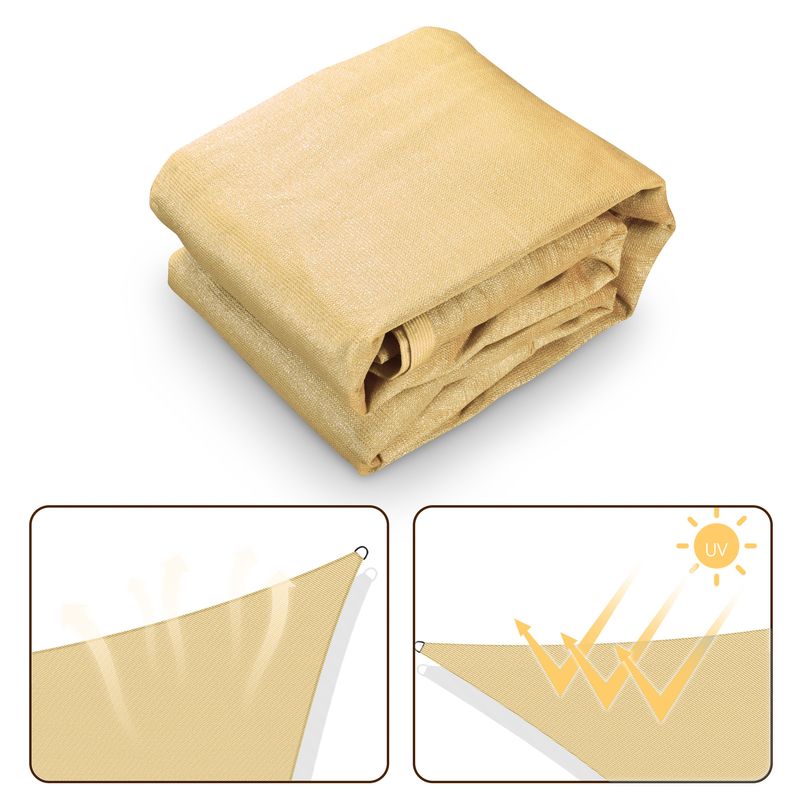 25' x 25' x 25' Triangle Sun Shade Sail/Sand_voghion.com