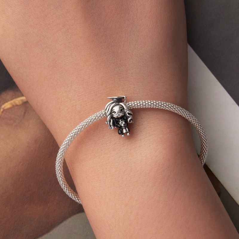 Graduation Charm Sterling Silver Charm, SCC3125_voghion.com