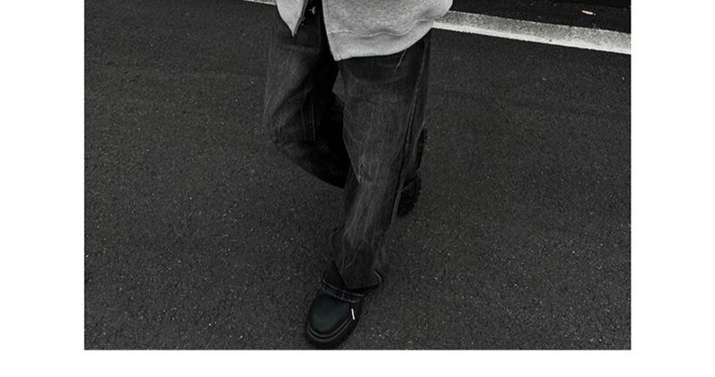 Kapuzenjacke mit Doppelreißverschluss – Schweres Sweatshirt im College-Stil für Herren in Weiß/Hellgrau/Schwarz (M-3XL)_voghion.com