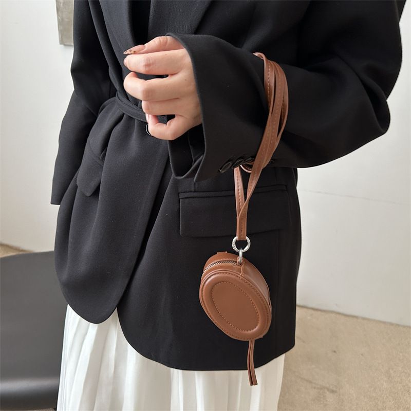 High-end Mini Neck Exquisite Small With Mirror Lipstick Fashion Design Coin Crossbody Bag_voghion.com