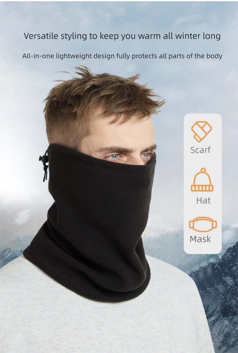 Maschera da sci termica da esterno, in pile, per ciclismo, antivento, scaldacollo spesso, per autunno e inverno_voghion.com