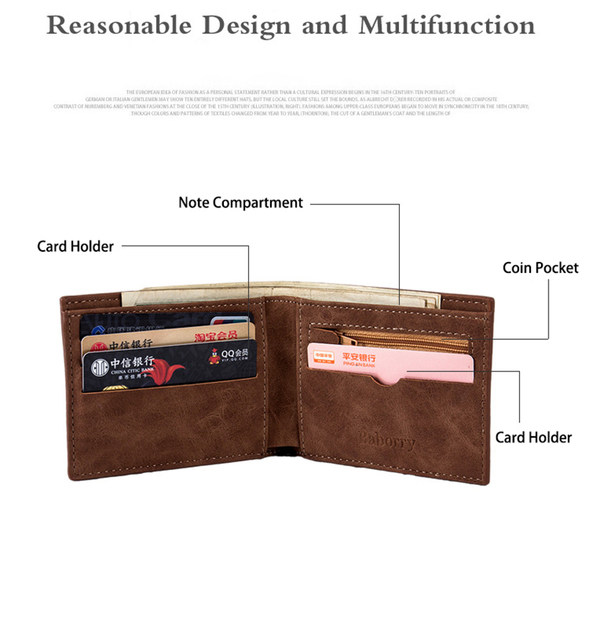 Cartera De cuero para Hombre, carteras para Hombre, con cremallera, tarjetero, monedero, monedero, Monederos clásicos De Hombre_voghion.com