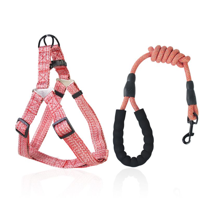 Medium And Large Dogs, Anti-Pull Chest Harness Set, Adjustable Dog Leash For Walking Outside_voghion.com
