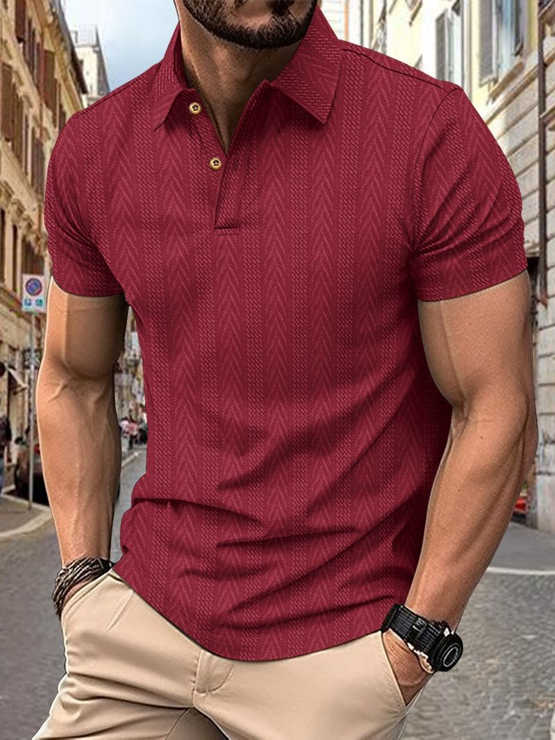 Unbeatable Quality 2024 Summer Outdoor Collar Men's T-shirt Solid Color Short Sleeved Polo Top_voghion.com
