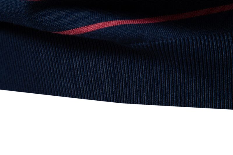 Men's Clothing New Striped Color Matching Long Sleeved Men's Knitted Sweater Fashionable Round Neck Men's Casual Sweater_voghion.com