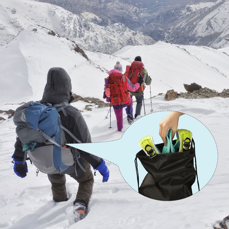 Outdoor Mini Short Ski Shoes Snowboard Winter Travel Portable Ice Skates Snow Boots_voghion.com