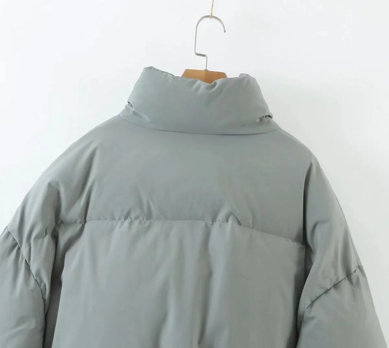 Women's clothing Women's cotton coat new stand-up collar zipper pocket thickened warm cotton coat 8AS2305A_voghion.com