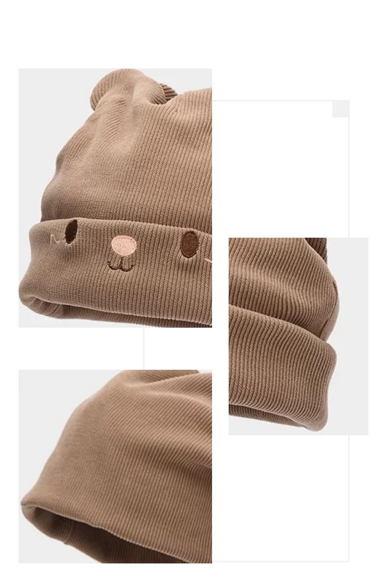 Damen-Strickpullover mit niedlichen Katzenohren, großer Kopfumfang, ideal für die Zeit nach der Geburt, Umstandsmode, wärmt das Gesicht und formt eine schlanke Silhouette – perfekt für kalte Herbsttage._voghion.com