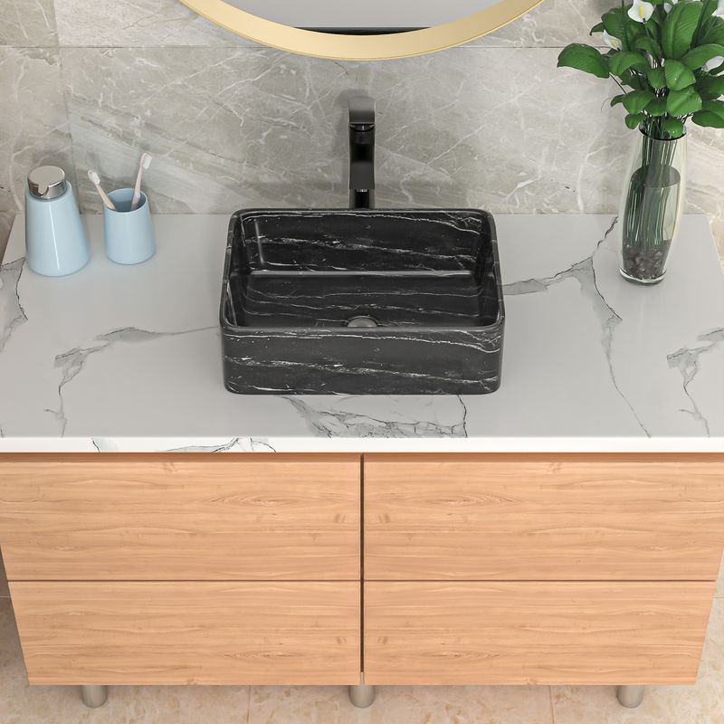 19" Rectangular Ceramic Vessel Sink Countertop,Above Counter Bathroom Vanity Sink_voghion.com