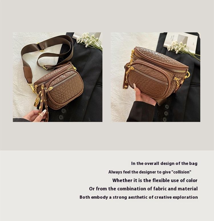 Neue modische und vielseitige gewebte Umhängetasche für Damen, Brusttasche, heißer Verkauf, Freizeittasche_voghion.com