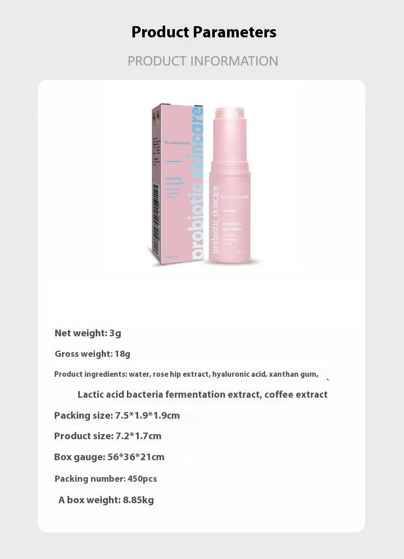 West&montreal Rose Fruit Eye Cream Stick fuktighetsgivende og pleiende øyekrem_voghion.com