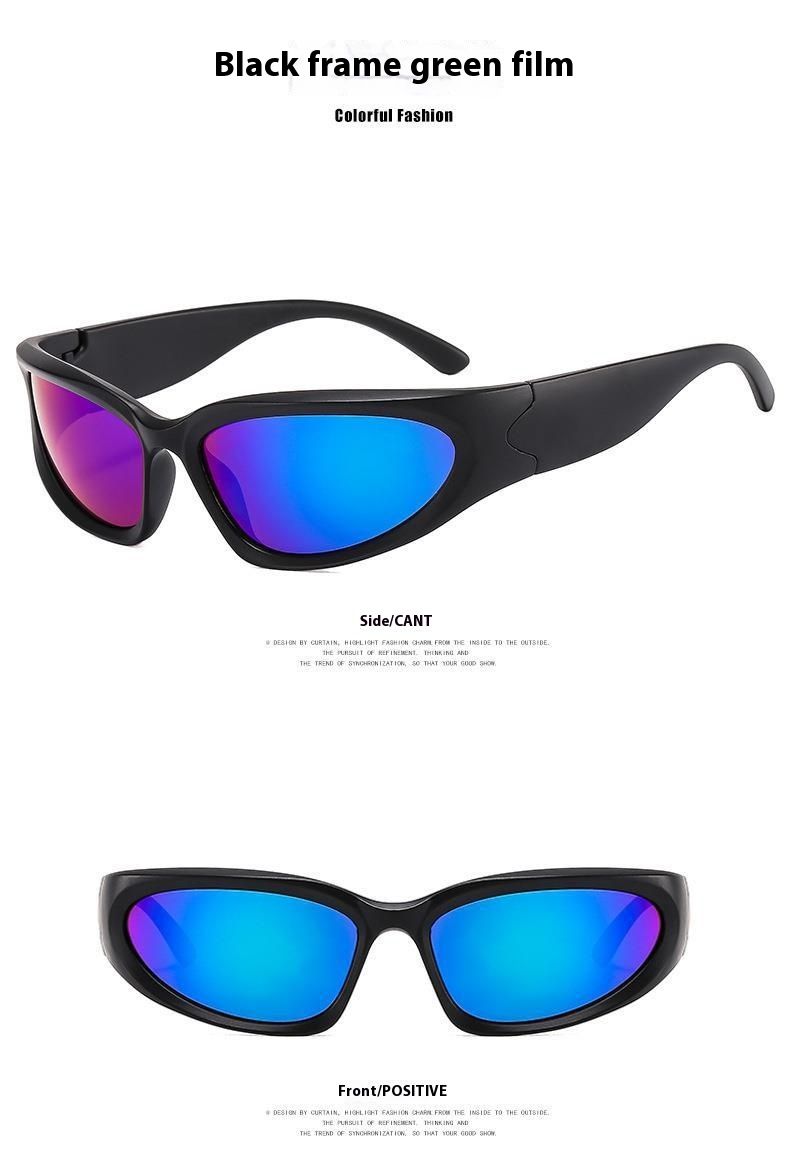 Lunettes de soleil carrées argentées pour fille sexy hipster, protection UV, été_voghion.com