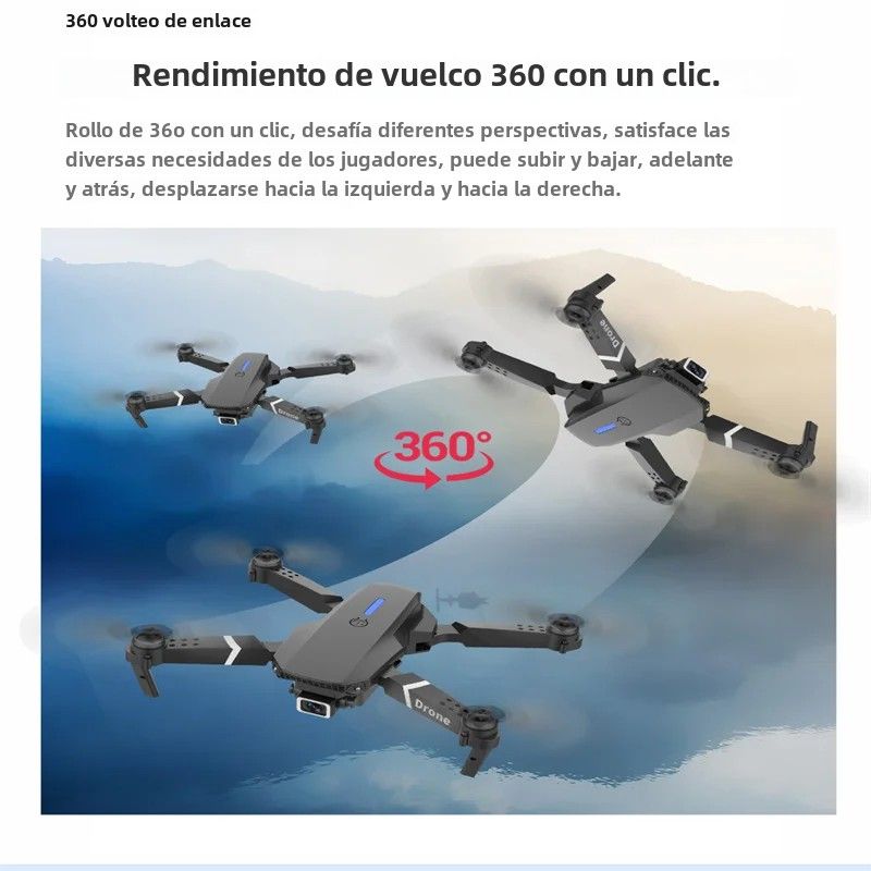 Drone professionale E88RC Mini con HD 4K WiFi FPV 360° Rotazione pieghevole Action Camera Regalo Elicottero RC_voghion.com