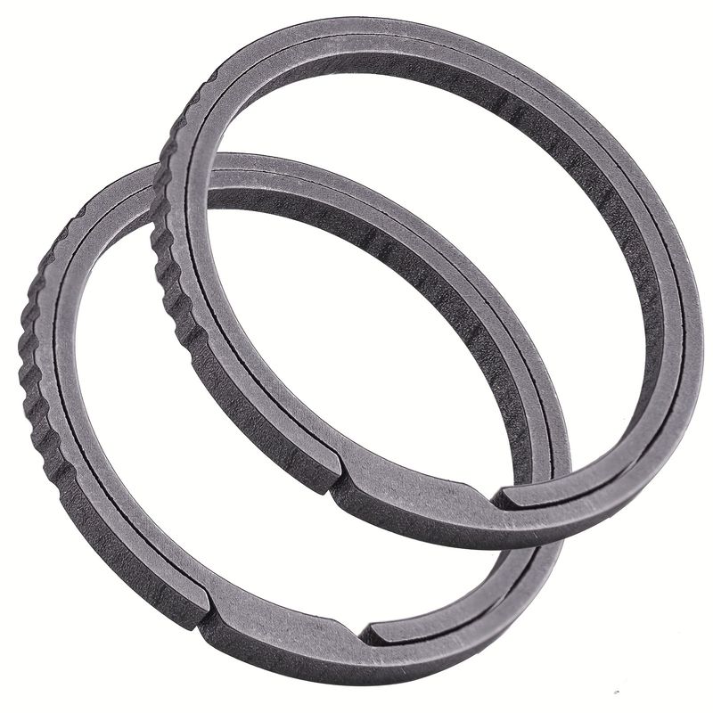 Keychains, Keychains, Mountain Chains, Keychains, Rings, Titanium Alloy Keychains, Heavy-duty Circular Forked Rings, Suitable For Men And Women_voghion.com