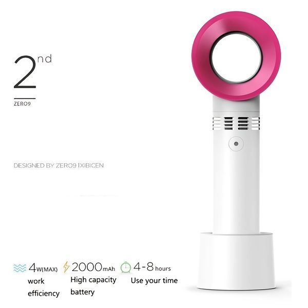 Mini Portable Desk Fan USB Rech Mini Portable Fan USB Rechargeable Night Light Cooling Handheld Fan Three Speed Adjust_voghion.com