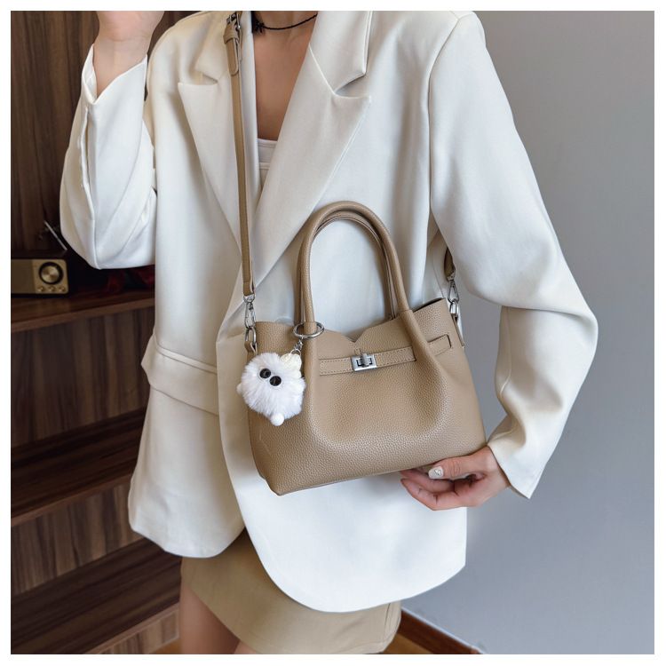 Borsa a secchiello personalizzata alla moda per donna, borsa a tracolla sottobraccio, borsa a mano casual da pendolare_voghion.com