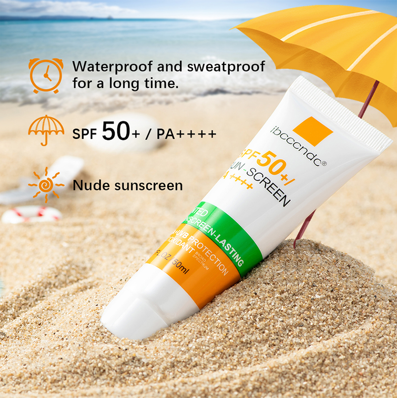 Tinted Facial New Cream Spf 50 Oliefri Anti UVA/UVB Body Face Solcreme Hyaluronsyre Hudpleje 5_voghion.com