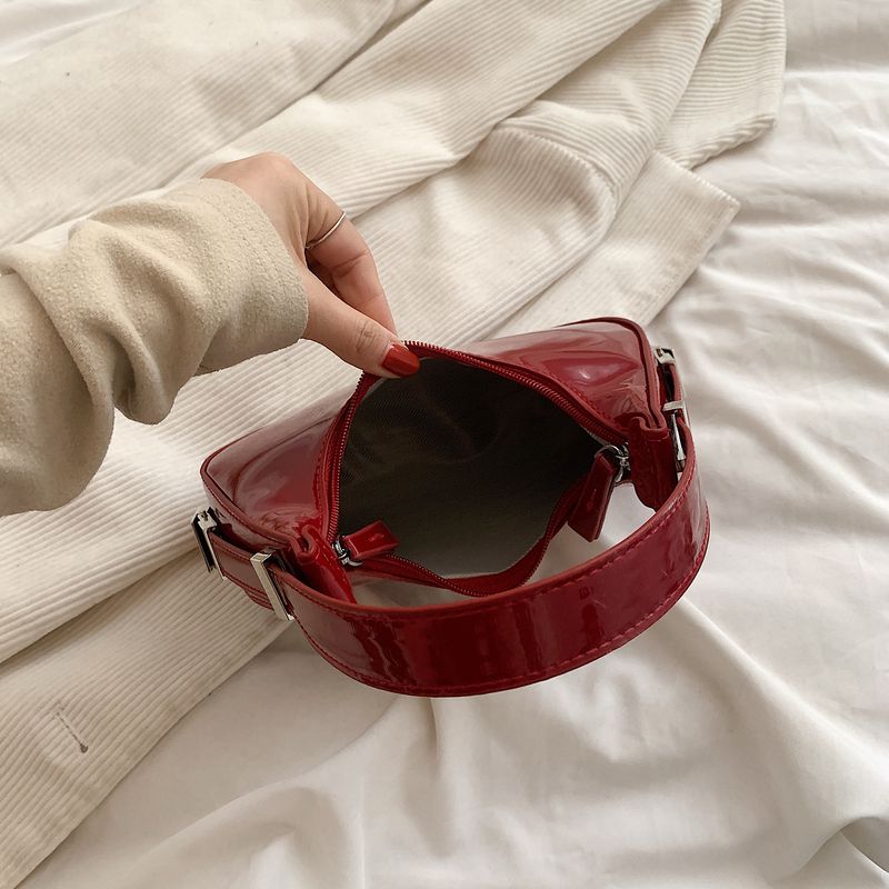 Félhold alakú Vintage PU bőr kis válltáska nőknek és lányoknak Hobo kézitáska retro piros női hónalj pénztárcák táskák_voghion.com