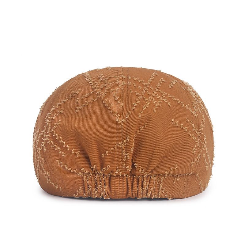 2024 Wiosna Lato Męskie i Damskie Berety Vintage Hole Break Leisure Octagonal Korean Edition Literary Youth Hat_voghion.com