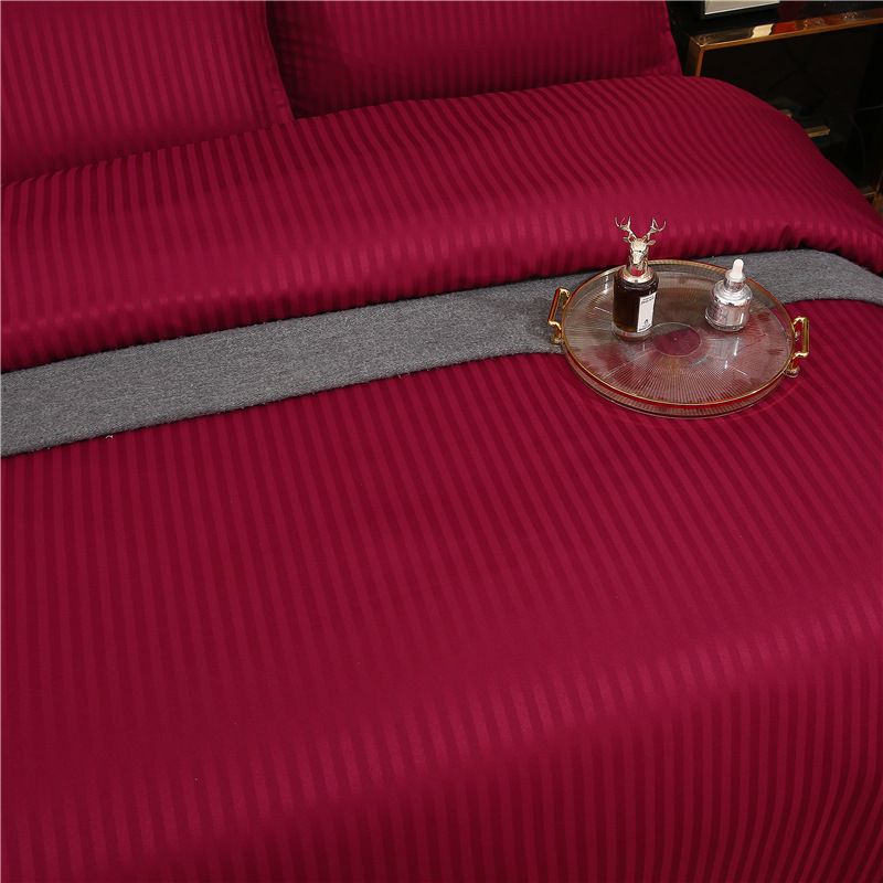 Jacquard-Satin-Bettbezug-Set, luxuriöse 3-teilige Bettwäsche, Kissenbezüge inklusive, knitterfrei, weich_voghion.com