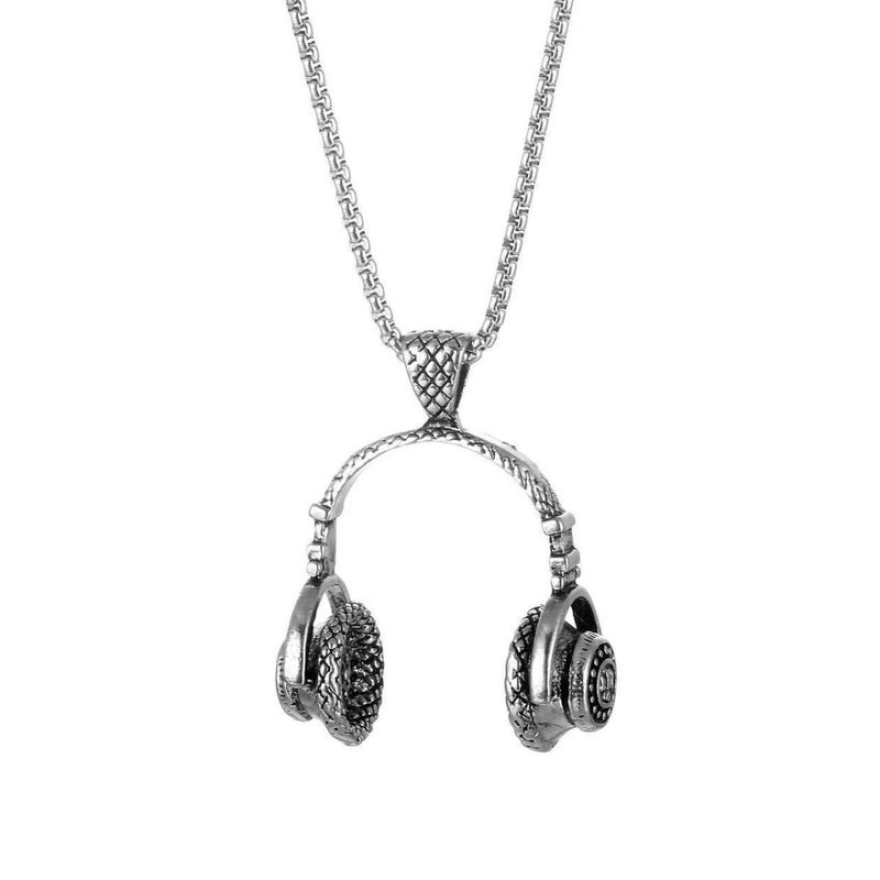 Jóias personalizadas Hip-Hop Street Pingente Veratile Trendy Handdome Sweater Fashion Headet Colar Casal_voghion.com