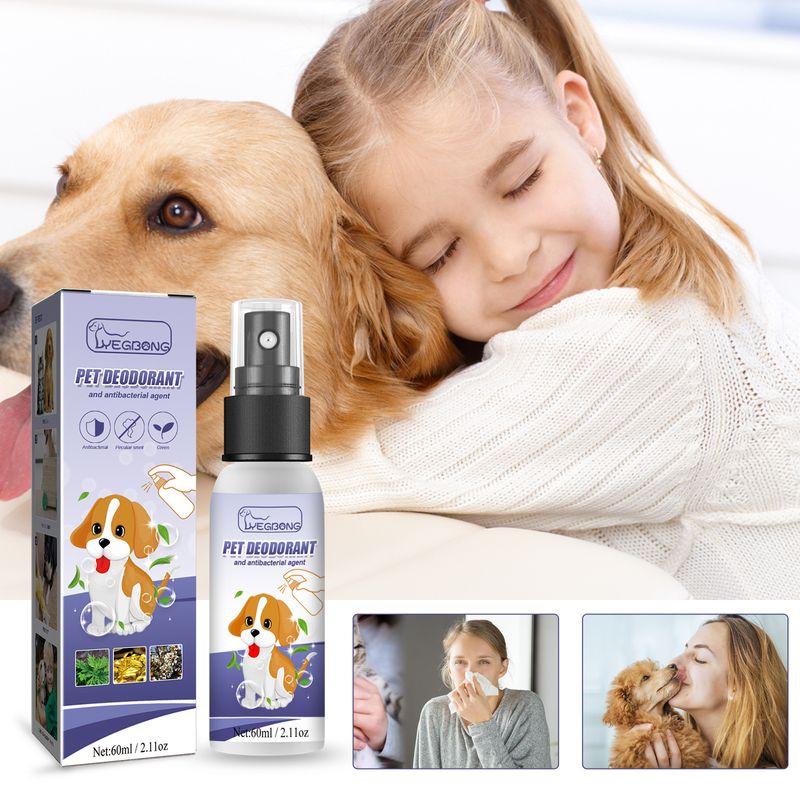 Deodorantspray för husdjur, ta bort lukt för hundar och katter, ta bort urinlukt, kroppslukt, avföringslukt, frisk luft_voghion.com