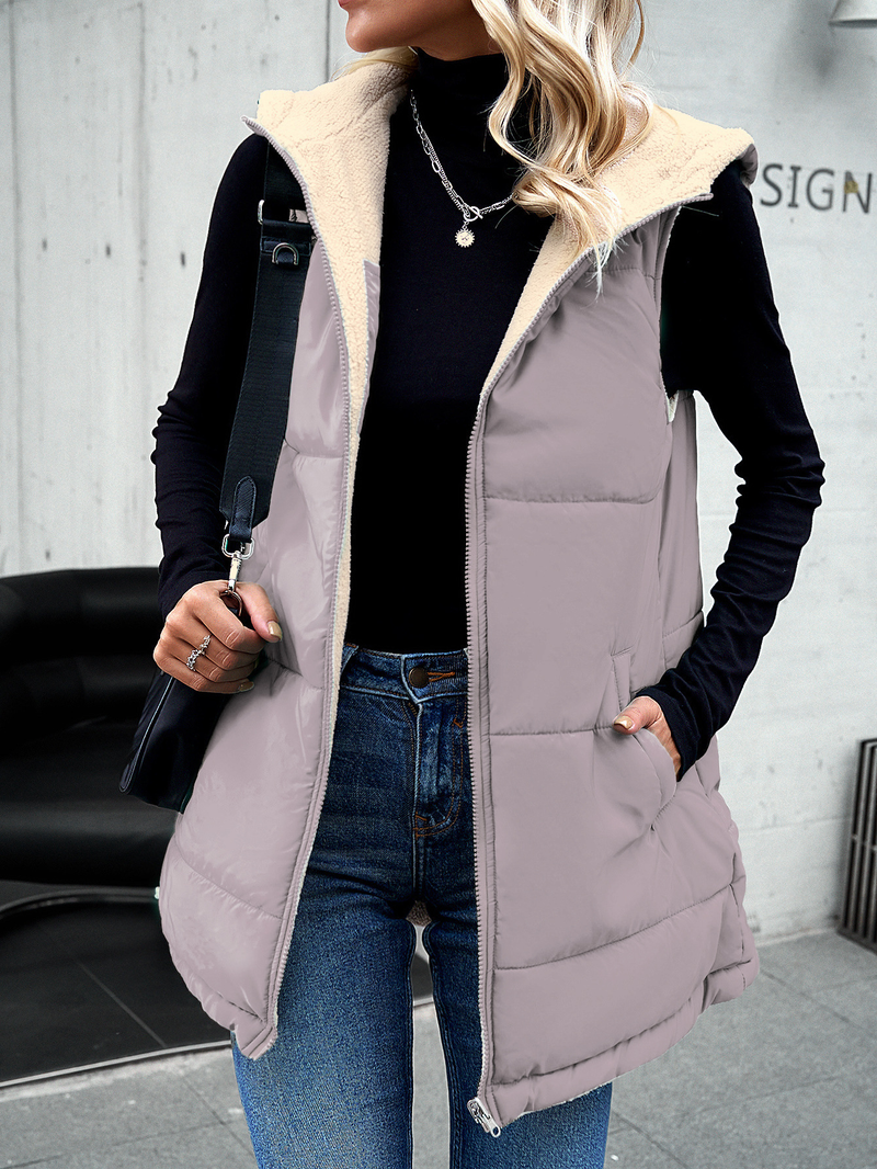 Abbigliamento da donna giacca imbottita in cotone invernale giacca imbottita in cotone con cappuccio di media lunghezza per pendolari_voghion.com