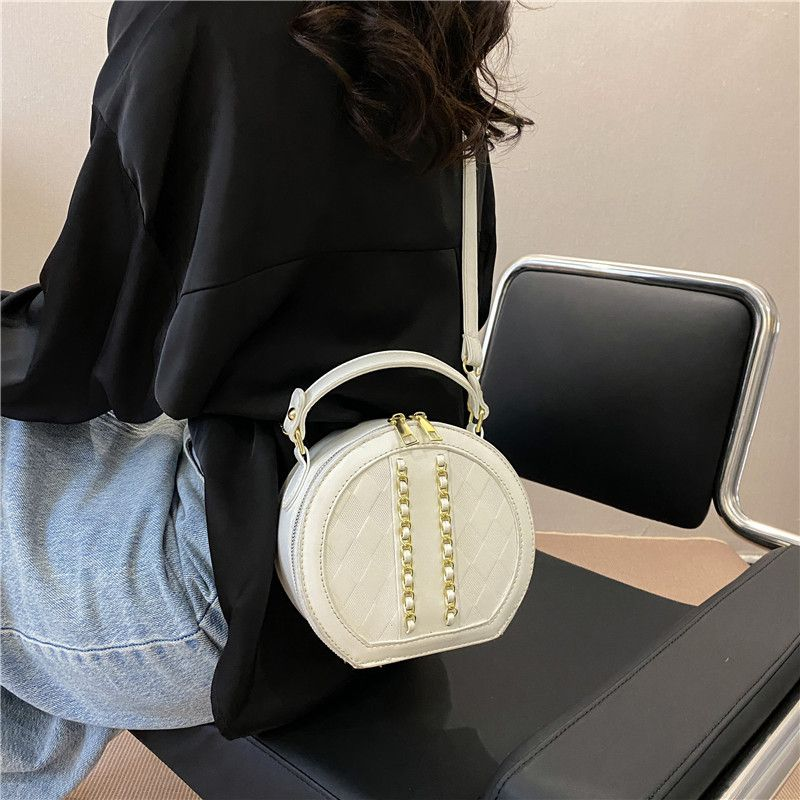 Damen 2023 Neue Single-Schulter-Crossbody-Damenmode Kleine runde Tasche Koreanische Version Yangqi Lingge Network Red_voghion.com