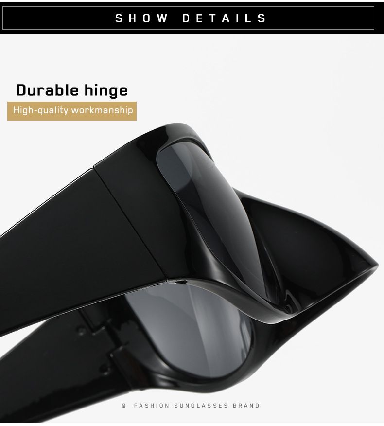 Y2K Mark Designer Iwwerdimensionéiert Vogelnues Maskéiert Sonnebrëller Fraen Fir Männer Trend Sonnebrëller Vintage Moud Brëll_voghion.com