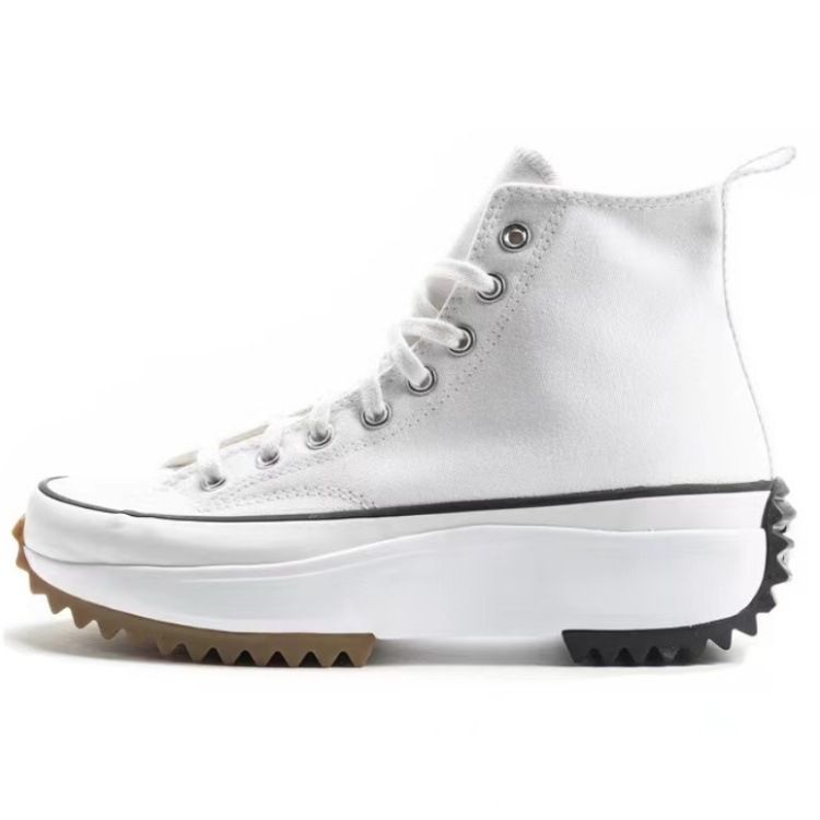 New Men's White Shoes Thick Soled Shoes Women's Thick Soled Height Increasing Shoes Casual Shoes Canvas Shoes_voghion.com