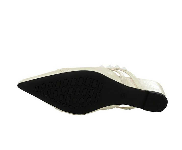 Pearl Chain Bag Head Drag, Comfortable And Versatile Outside Wear, High-end Temperament, One-pedal Women's Shoes_voghion.com