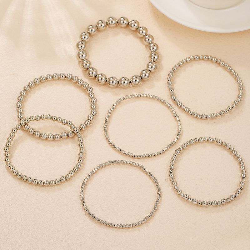 Sweet Cool Couple Beach Style Handmade Beaded Elastic Anklet Bracelet Five Pointed Star Disc Beaded Bracelet_voghion.com