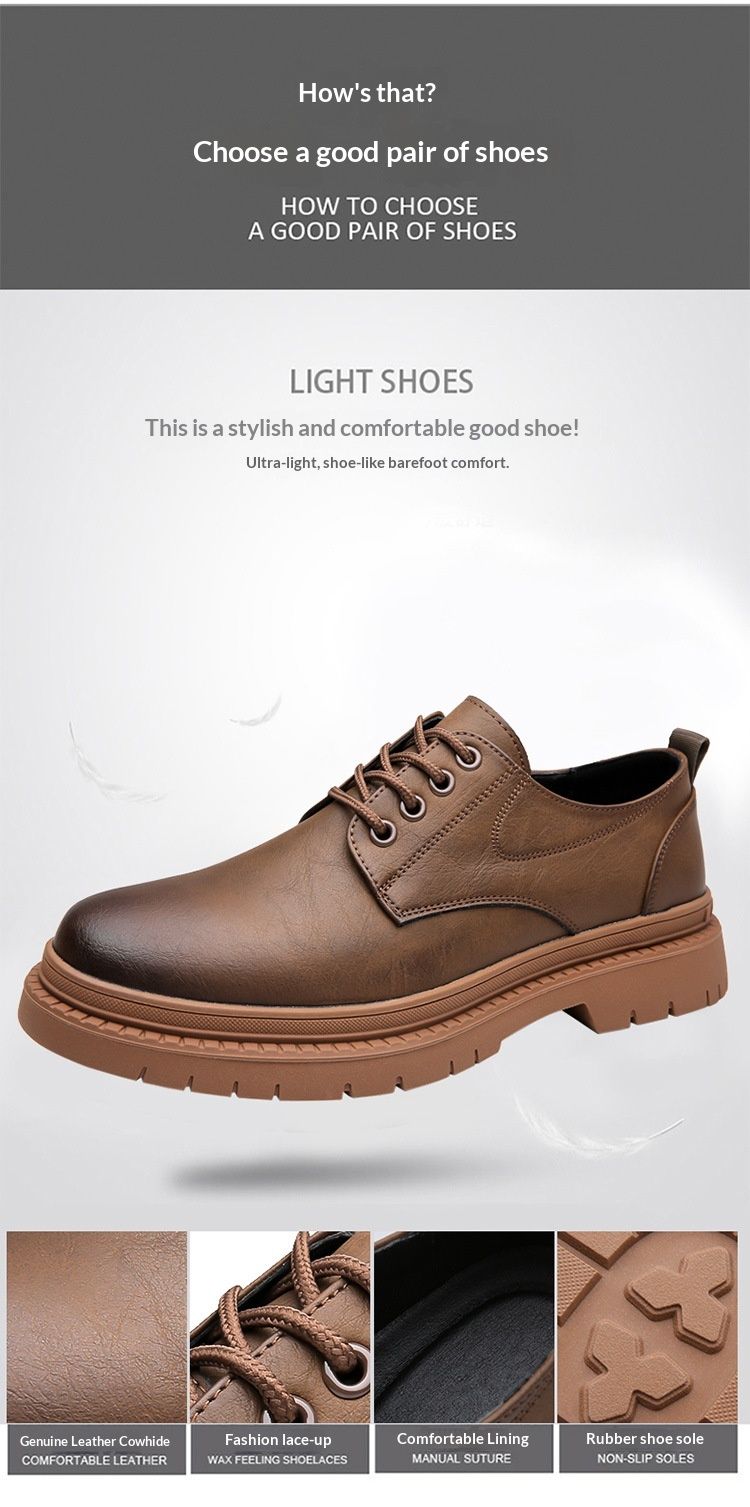 Glide Leather Frühling/Sommer Britische Derby-Schuhe mit dicker Sohle, lässige Herren-Martin-Stiefel, formelle Schuhe für Hochzeiten und Arbeit, niedrige Schafthöhe_voghion.com