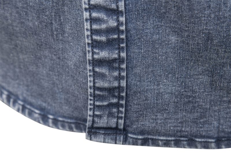 2022 grenzüberschreitender Handel Herbst und Winter Neue europäische Größe Herren-Jeanshemden Qualität Heavy Duty Washed Distressed Shirts Herren_voghion.com