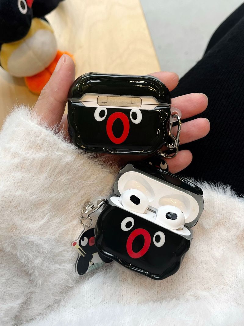 Funny cartoon penguin pendant suitable for airpods3 protective case pro2 wireless Bluetooth 1/2 generation earphone case_voghion.com