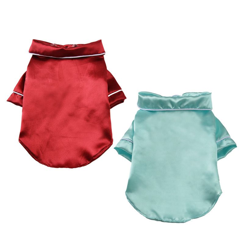 Cute Pet Clothes Dog Cat Two-legged Clothes Spring and Autumn Silk Two-legged Button Pajamas Bears Fadou Two-legged Clothes_voghion.com