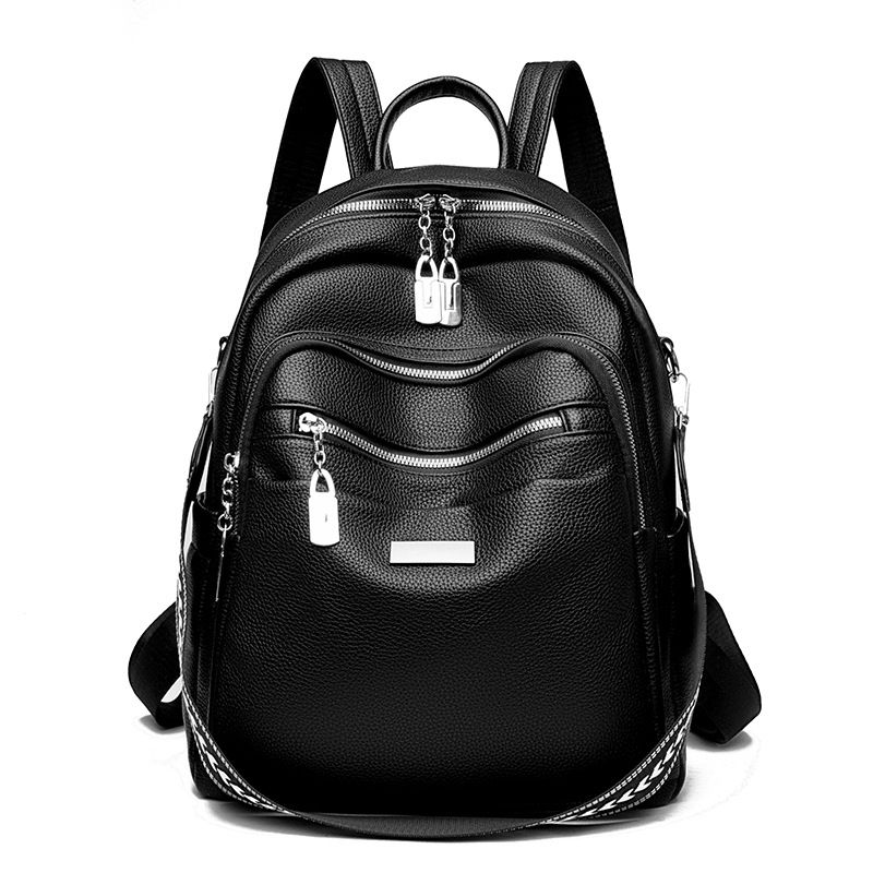Zaino in morbida pelle testurizzata di grande capacità per donna, 2024, nuova borsa da viaggio alla moda, multifunzionale ed elegante da donna_voghion.com